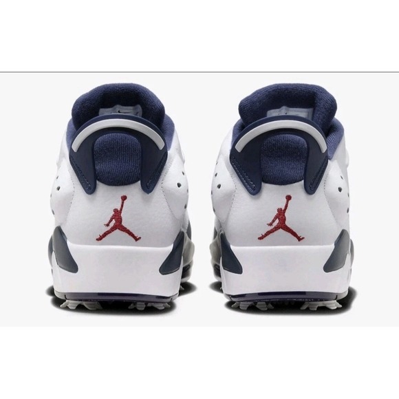 Men Size 5 Nike Air Jordan Retro 6 Golf Shoes White/Midnight Navy DV1376-101 NEW